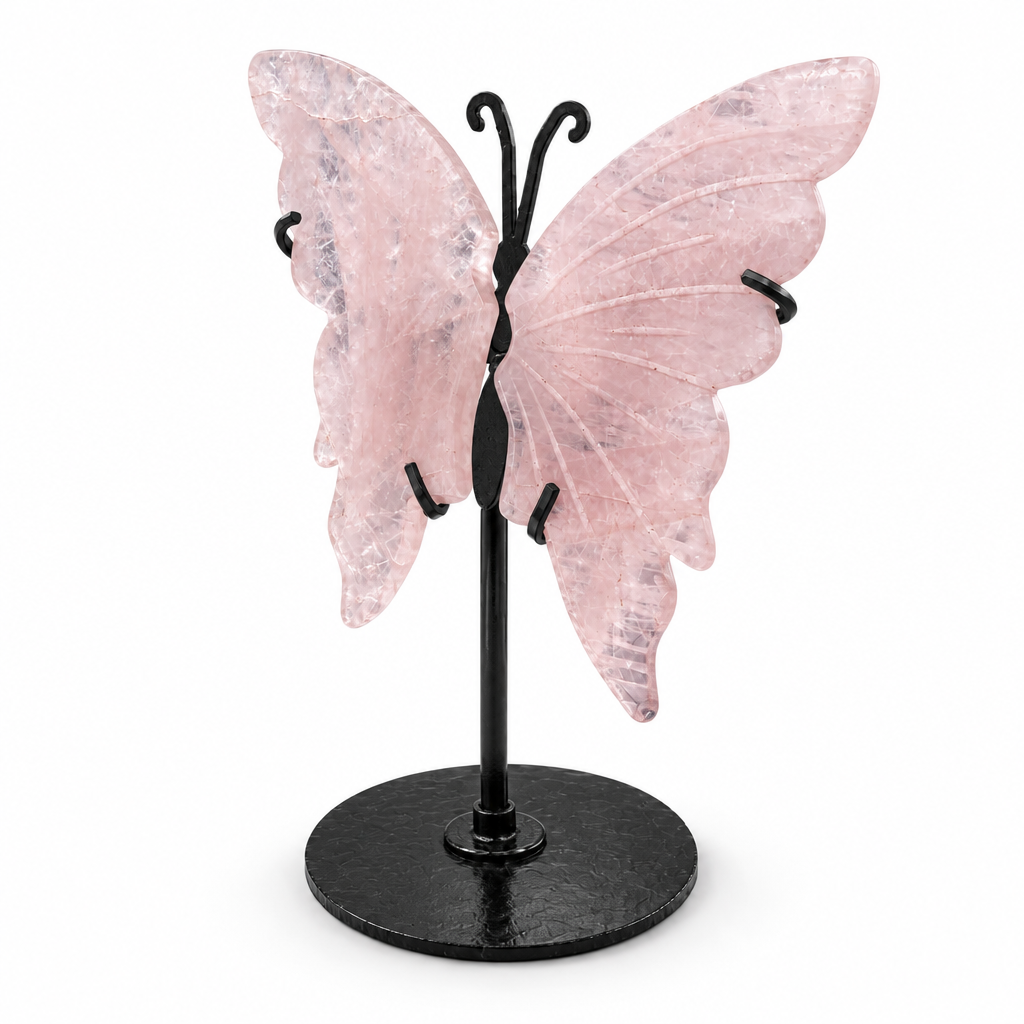 Mariposa de cuarzo rosa, segundo ángulo