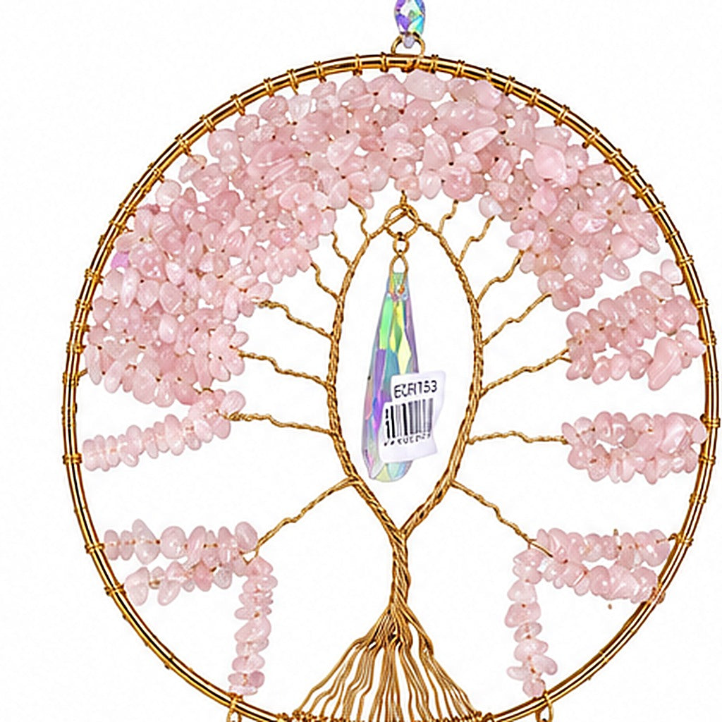 Atrapasol árbol de la vida, detalle del árbol de cuarzo